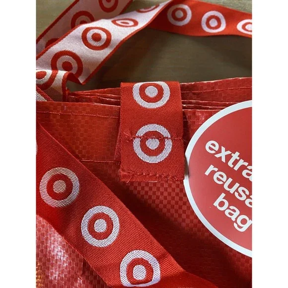Target Extra Large Recycled Reusable Red Bag 15"x19"14" Ships Quick NEW w/ Tag - Picture 7 of 8